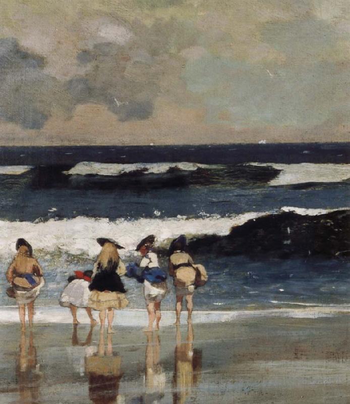Winslow Homer Detail from on the Beach Germany oil painting art